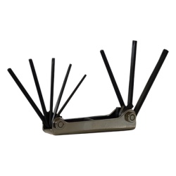 Syscom 370-571 Juego de 8 llaves TORX: T9 T10 T15 T20 T25 T27. T30 y T40.