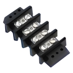 SYSCOM PARTS 538-7142 Terminal Culca Doble para 7 Contactos 0.563 in 30 Amp. 120 V. 10 AWG Panel.