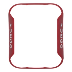SYSTEM SENSOR BZR-SP Bisel para Sirenas Estrobos y Sirenas-Estrobos de Montaje en pared / Color Rojo / Texto en Espanol / Paquete con 5 Piezas
