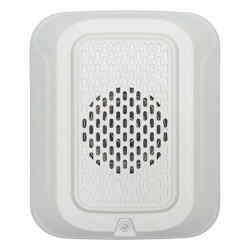 SYSTEM SENSOR HW-L-LF Sonorizador de baja frecuencia de 520 Hz para pared 24 Vcd cumple NFPA 72 en areas de descanso tonos temporal y continuo color blanco