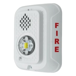SYSTEM SENSOR P2WLED Sirena con lampara estroboscopica LED de 2 hilos para pared candela seleccionable color blanco compatible con SpectrAlert - Img 3