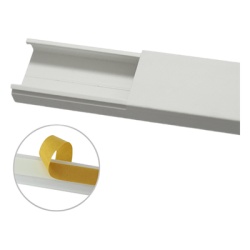 THORSMAN TMK-1735-SD-CC Canaleta en color blanco sin division 35 x 17 mm tramo 6 pies con cinta adhesiva (5301-21262)
