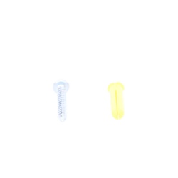 THORSMAN TP-1X-KIT Paquete de 20 taquetes amarillo 1" y 20 tornillos 8mm x 1"