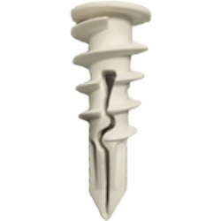 THORSMAN TPDAP2.0 Taco Auto-Perforable Perforathor TPD 2.0 / Resistencia 35 kg en Panel Yeso 1/2" / Punta Expandible / Nylon con Fibra de Vidrio / Color Blanco / Bolsa con 40 Piezas / Certificado ISO