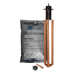 TOTAL GROUND TG25AB Electrodo para corriente maxima de 25 Amp. con Filtro y Compuesto H2Ohm.