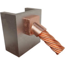 TOTAL GROUND TGMC45PV4 Molde para soldadura Exotérmica de superficie Vertical a cable 4 Awg en 45 Grados