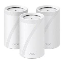 TP-LINK DECO-BE65-3PACK KIT 3 Routers Inalambrico MESH Interior para Hogar / Triple Banda Wi-Fi 7 BE9300 Mbps / 2 Puerto 2.5 Gigabit WAN/LAN / 4 Antenas Internas / Operacion Multi-Link MLO / Administr