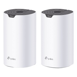 TP-LINK DECOS7-2PACK Kit 2 Routers Inalambricos MESH Interior para Hogar / Doble Banda Wi-Fi 5 AC1900 Mbps / 3 Puerto Gigabit WAN/LAN / 3 Antenas Internas / Administracion Mediante la App Deco (iOS An