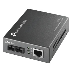 TP-LINK MC100CM Convertidor Fibra Optica Multimodo / 1 Puerto RJ45 10/100 Mbps / Puerto Fibra Optica SC 100 Mbps / Hasta 2 Km / Plug and Play
