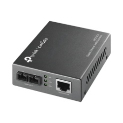 TP-LINK MC210CS Convertidor Fibra Optica Monomodo / 1 Puerto RJ45 10/100/1000 Mbps / Puerto Fibra Optica SC 1000 Mbps / Hasta 20 Km / Plug and Play