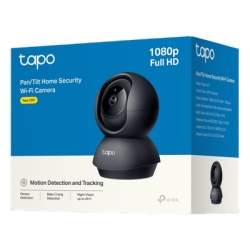 TP-LINK TAPO-C201 Camara de Seguridad Interior Wi-Fi 360° 1080p Full HD Vision Nocturna 12 m Deteccion IA Personas y Llanto de Bebe Audio Bidireccional Compatible Alexa y Google Home Almacenamiento m