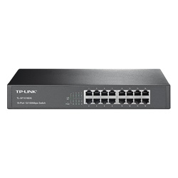 TP-LINK TL-SF1016DS Switch no administrable de 16 puertos 10/100 Mbps de escritorio y para montaje en rack