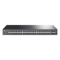 TP-LINK TL-SG3452 Switch Omada SDN Administrable / 48 puertos Gigabit y 4 puertos SFP / Funciones sFlow QinQ y QoS / Administracion centralizada OMADA