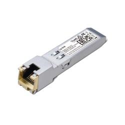 TP-LINK TL-SM5310-T Transceptor mini-GBIC SFP+ RJ45 / Admite 10GBASE-T 5GBASE-T 2.5GBASE-T 1000BASE-T y 100BASE-TX / Distancia Hasta 30 metros / Conector RJ45 (10G)