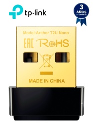 TP-LINK TPL3660016 TP-LINK Archer T2U Nano - Mini Adaptador USB inalambrico de doble banda AC 600 Mbps con antena omnidireccional.