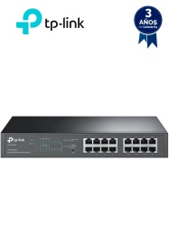 TP-LINK TPL3720035 TP-LINK - TL-SG1016PE - Switch Easy Smart de 16 Puertos Gigabit con 8 Puertos PoE