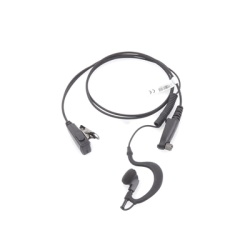 TX PRO TX-110N-H02 Micrófono-Audífono Profesional / Gancho Ajustable en Forma de G / Cable con Resorte / PTT de Solapa / Compatible con Radios Hytera y Telox - Img 3