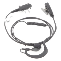 TX PRO TX-110N-S05 Micrófono-Audífono Profesional / Gancho Ergonómico en G / Cable con Resorte Reforzado en Kevlar / PTT de Solapa / Conector 2 Pines Atornillable para ICOM - Img 4