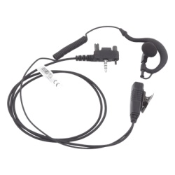 TX PRO TX-110N-V03 Micrófono de Solapa con Audífono / Cable PU Flexible Retráctil / Reforzado con Kevlar / PTT con Clip / Compatible VX-160/231/400 / Diseño Discreto - Img 3