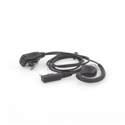 TX PRO TX-300M-K01 Micrófono de Solapa con Audífono / PTT Integrado / Cable Kevlar Reforzado / Gancho PTE Ajustable / Compatible Radios Kenwood TK/NX/TKD - Img 4