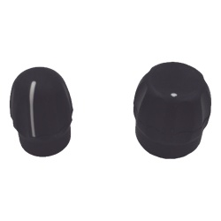 TX PRO TXBEP450 Kit de Perillas de Repuesto / Volumen y Canal / Montaje a Presión / Plástico Negro