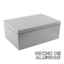 TX PRO TXG-03-83 Gabinete de Aluminio para Exterior (IP66) de 390 x 280 x 158 mm con Rapida Disipacion de Calor Cierre por Tornillos con Bisagra.