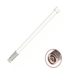 TX PRO TXPANT2458Q10VNM 1 Antena Omnidireccional / Doble Banda 2.4 GHz y 5 GHz / Ganancia 7 dBi (2.4 GHz) y 10 dBi (5 GHz) / Exterior / Polarizacion Vertical / Conector N Macho