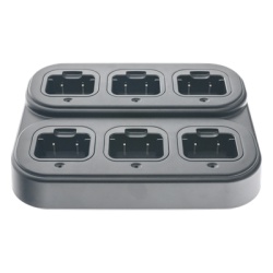 TX500MULTCHRGR Cargador Múltiple / 6 Posiciones / 110-220 VCA / 12 VCD / 5 Horas / LED Multicolor