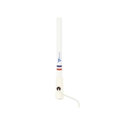 TXPROMARINE TX5206SYS/10M Antena marina VHF en fibra de vidrio en rango de 156 a 163 MHz Incluye 10 metros de cable y conector PL-259 macho.