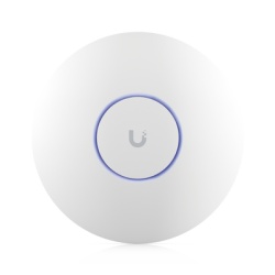 UBIQUITI U6-ENTERPRISE Punto de Acceso WiFi 6E Enterprise / Alta Densidad / Tri-Banda 2.4/5/6 GHz / MU-MIMO 4x4 / Puerto 2.5GbE PoE+ / 600+ Dispositivos / Cobertura 140 m² (1,500 ft²)