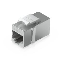 UBIQUITI UACC-KEYSTONE-COUPLER-C6A Acoplador Keystone / Cat6A Pasante / 10 Gbps / PoE / Snap-In / Paquete 12 Piezas