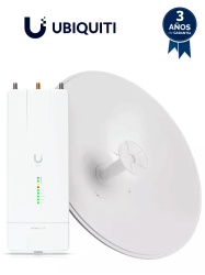 UBIQUITI UBI3520003 Ubiquiti AF-5XHD-30-S45 - Kit AirFiber con Radio AF-5XHD y Antena AirFiber de 30 dBi Slam-45 ideal para enlaces PTP de clase carrier BACKHAUL con hasta 500 Mbps Full Duplex en band