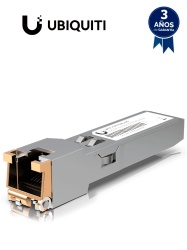 UBIQUITI UBI4160006 UBIQUITI UACC-CM-RJ45-MG - Modulo de Fibra UFiber/ Convertidor de SFP a RJ45/ Tasas de transferencia 10& 5& 2.5& 1 GBPS