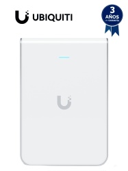 UBIQUITI UBI4220002 UBIQUITI U6-IW - Punto de Acceso para pared WiFi 6/ Frecuencia de operacion 2.4GHz y 5GHz/ Capacidad de transmision de hasta 5.3Gbps/ 4 Puertos secundarios RJ-45