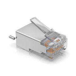 UBIQUITI UISP-CONNECTOR-SHD Paquete de 100 Conectores RJ45 Blindados Disenados para Cables Ethernet UISP (UISP Cable Pro y Cable Carrier)
