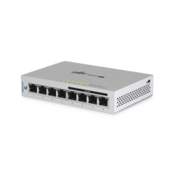 UBIQUITI US-8-60W Switch UniFi Administrable capa 2 de 8 puertos Gigabit (4 Puertos Gigabit PoE 802.3af y 4 puertos Gigabit ethernet) 60W