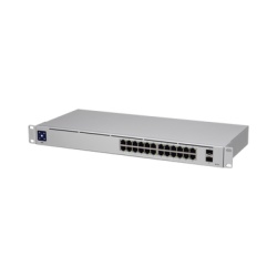 UBIQUITI USW-24 UniFi Switch USW-24 Capa 2 de 24 puertos 10/100/1000 Mbps + 2 puertos 1G SFP pantalla informativa