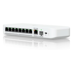 UBIQUITI USW-FLEX-2.5G-8 Switch Administrable / 8 Puertos 2.5GbE / 1 Puerto 10GbE RJ45/SFP+ / 60 Gbps / PoE+ o USB-C