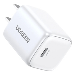 UGREEN 15329B Cargador Mini de 30W serie Nexode | 1 USB-C de Carga Rapida | Tecnologia GaN II | Power Delivery 3.0 | Quick Charge 4.0 | Carga Inteligente | Multiple Proteccion | Mayor Eficiencia Energ