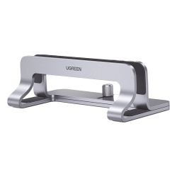 UGREEN 20471 Soporte Vertical para Laptop / Adecuado para escritorio / Anchura Ajustable (12-26mm) / Amplia compatibilidad / Anti-Aranazos / Anti-Deslizante /Ajustable Mediante Tornillos / Color Plata