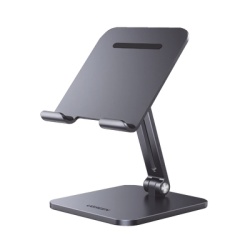 UGREEN 40393 Soporte de Aluminio para IPad & Tablet | Plegable |Angulo Ajustable de 180Â° y 270Â° | Base Antideslizante | Proteccion de Silicona | Amplia Compatibilidad con dispositivos de 7.9 a 12.9