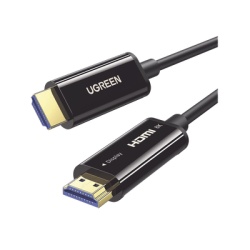 UGREEN 80409 Cable HDMI de 30 Metros (98.43 Pies) por Fibra Optica 8K@60Hz / Fibra de 4 Nucleos + Cobre EstaNado de 7 Nucleos / Compatible con HDMI 2.1 / Alta Velocidad 18 Gbps / 3D / HDR / Caja de Al