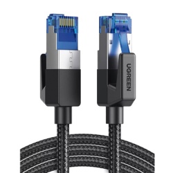UGREEN 80433 Cable Ethernet Cat8 Class F/FTP Redondo con Malla de Nylon 5 Metros (16.40 Pies)