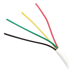 VIAKON 92-73 Bobina de Cable de 305 Metros (1000 Pies) 4 x 18 AWG Aislamiento Individual de Policloruro de Vinilo (PVC) con Propiedades Antiflama para Aplicaciones en Sistemas de Seguridad.
