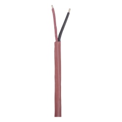 VIAKON 9489 Bobina de 305 Metros (1000 Pies) de Alambre 2 x 18 AWG Color Rojo FPLR Incendio Hecho en Mexico