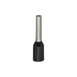 WAGO 216-244 Terminal de Crimpado / Hembra 1.5 mmÂ² AWG 16 / Camisa Plastica Negra / Crimpado Hermetico Estanco al Gas / Cobre Electrolitico / Segun DIN 46228