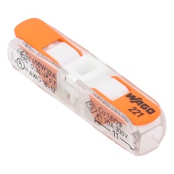 WAGO 221-2401: conector de empalme en línea de 2 conductores, CAGE CLAMP® con palancas, 4 mm² - Img 3
