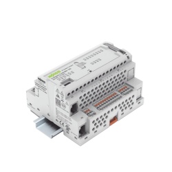 WAGO 751-9301 Controlador Compacto PLC / 8DI 4DO 2AI 2NI / Cortex A7 650 MHz / 512 MB RAM / 2x Ethernet / CODESYS V3.5 / Node-RED / Python / C++ / Docker / IEC 61131-3 / Real-time Linux