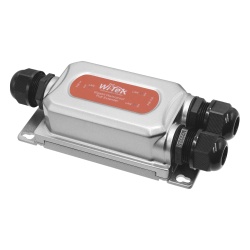 WI-TEK WI-POE21E-O Extensor PoE para exterior / Entrada PoE de 60W y 2 salidas PoE de 30W / Proteccion IP68 / Ideal Para Aplicaciones de CCTV