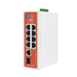 WI-TEK WI-PS212GF-I-V2 Switch Semi-Industrial / No administrable / 8 puertos 10/100 PoE af/at/bt / 1 puerto Gigabit RJ45 Uplink / 1 puerto SFP Uplink / Presupuesto PoE 110 Watts /